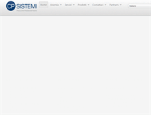 Tablet Screenshot of cpsistemi.it
